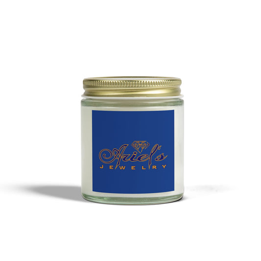 Ariel Jewelry Coconut Apricot Scented Candle, Relaxation Gift, Aromatherapy Candles, Home Decor, Eco-Friendly Candle