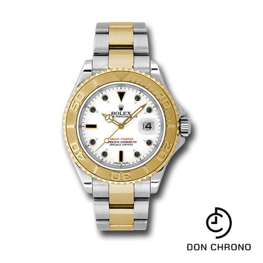 Reloj Rolex Yacht-Master 40 de acero y oro amarillo - Esfera blanca - 16623 w
