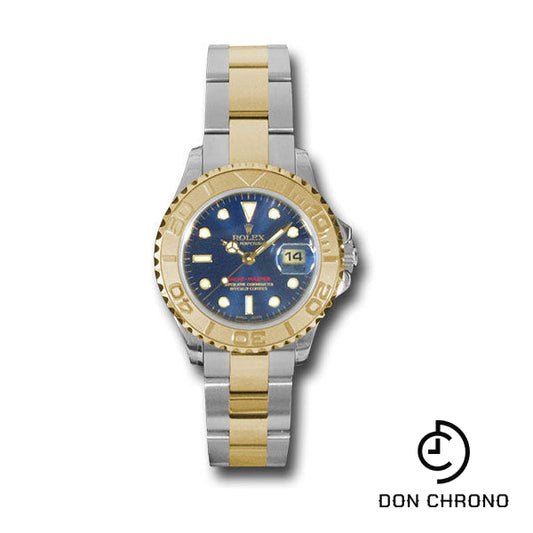 Reloj Rolex Lady Yacht-Master 29 de acero y oro amarillo - Esfera azul - 169623 b