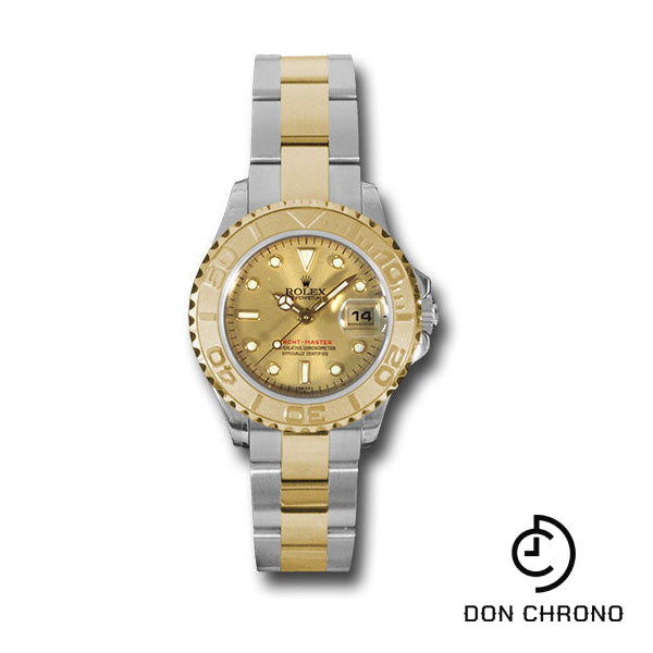 Rolex Steel and Yellow Gold Lady Yacht-Master 29 Watch - Champagne Dial - 169623 ch