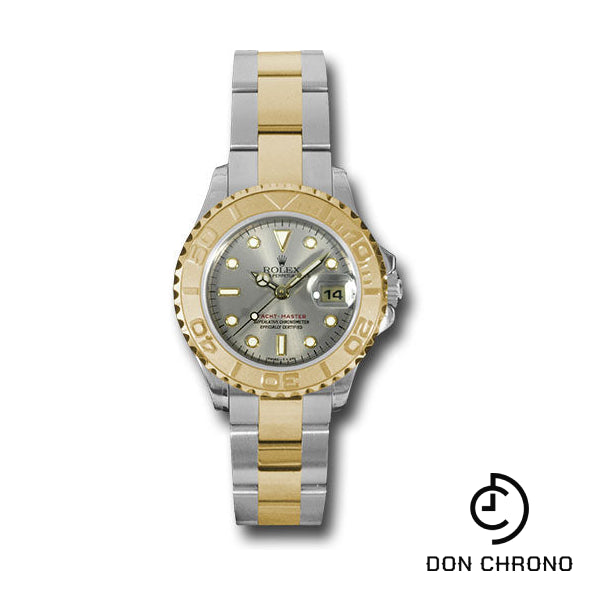 Reloj Rolex Lady Yacht-Master 29 de acero y oro amarillo - Esfera gris - 169623 g