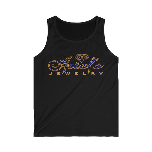 Ariel Jewelry Black Tank Top, Gift for Him, Casual Wear, Summer Apparel, Inspiring Quotes, Beach Essentials