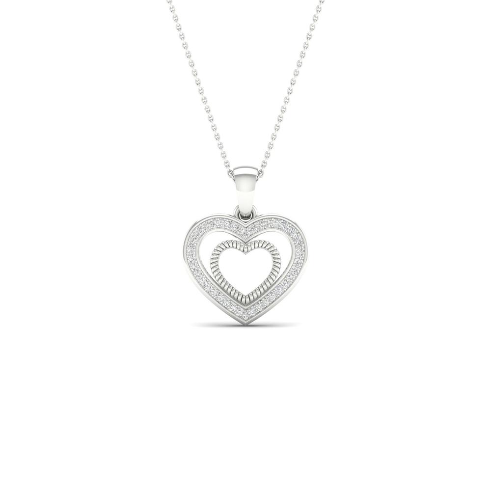 10K 0.09ct Diamond Pendant