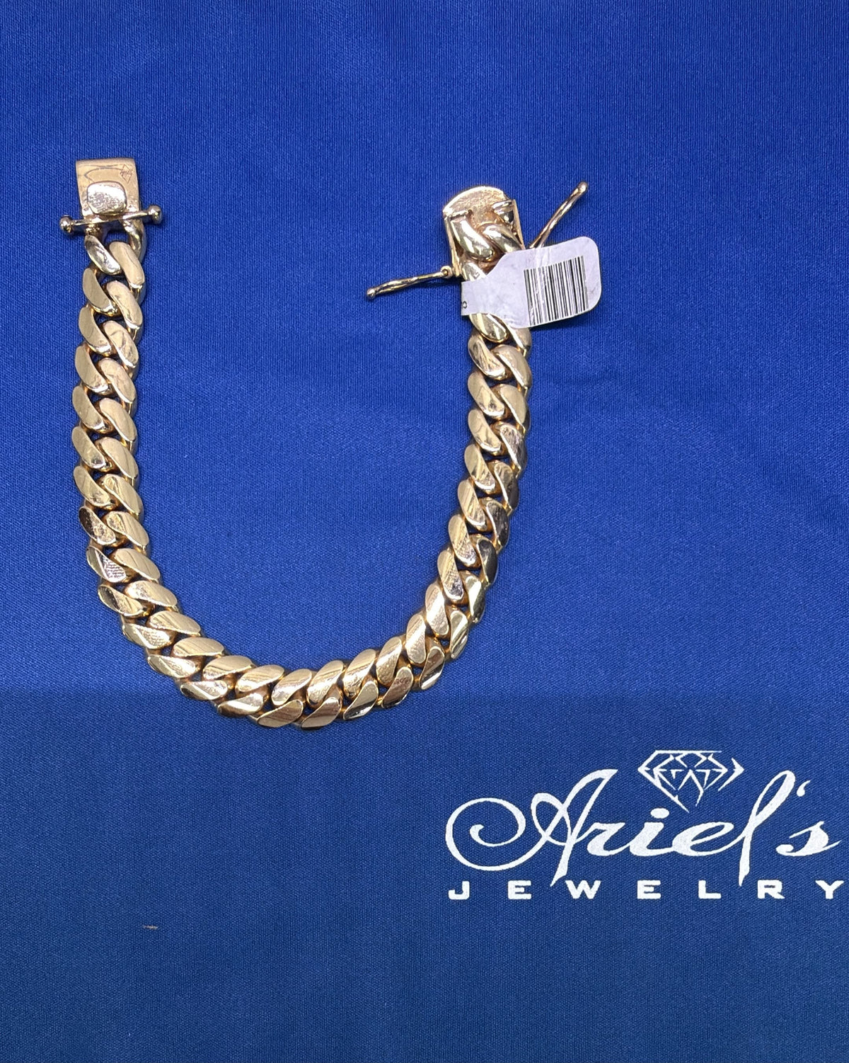 Bracelet Cuban link Yellow gold 14k,11.6mm,8”,81.7g