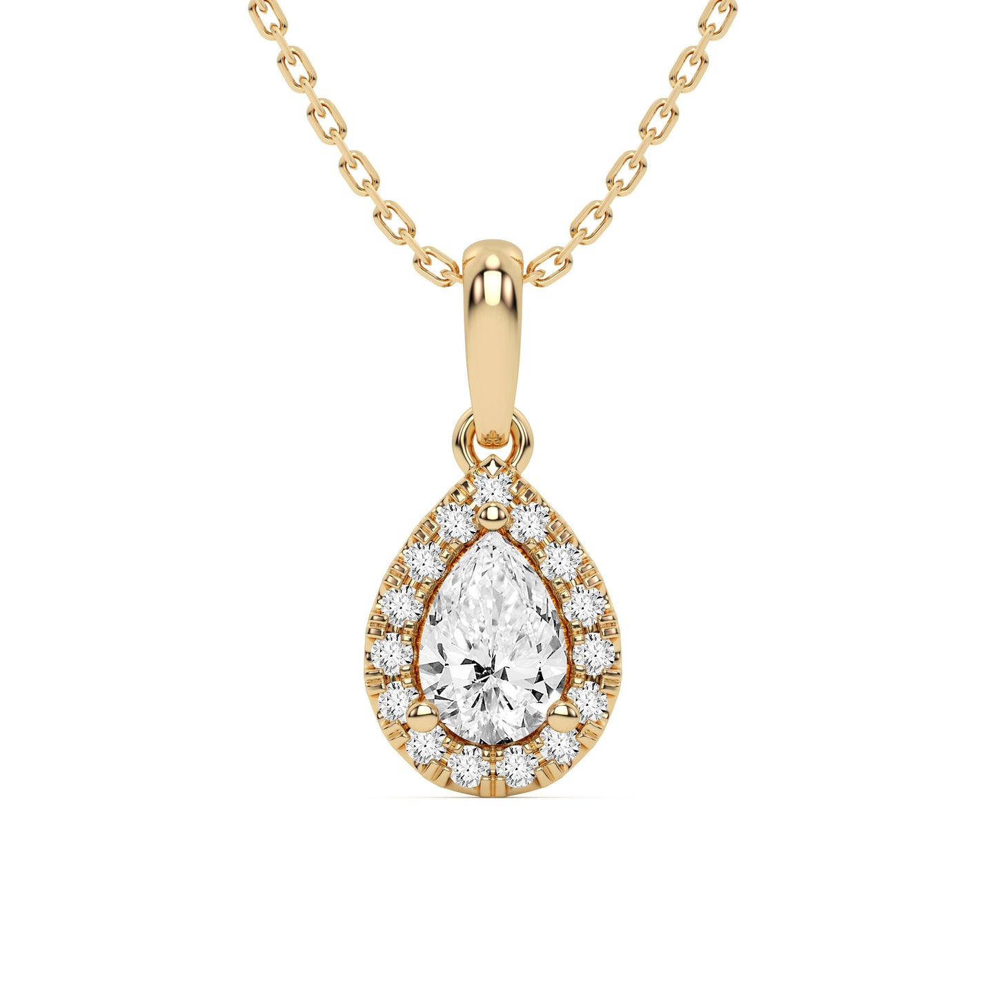 14K 0.62ct Lab Grown Pendant