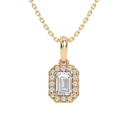 14K 0.62ct Lab Grown Pendant