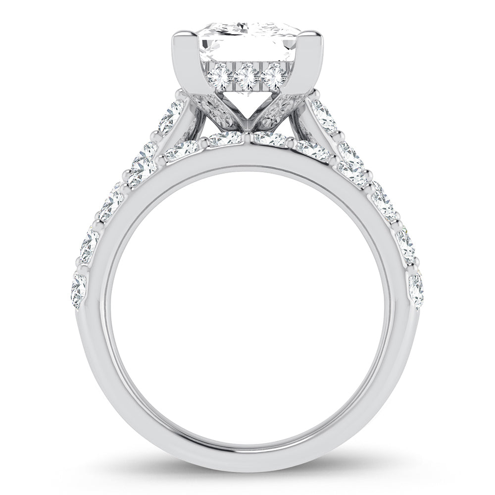 14K 5.00CT Certified Lab Grown Diamond Bridal Ring