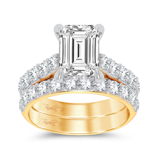 14K 5.00CT Certified Lab Grown Diamond Bridal Ring