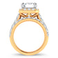 14K 5.00CT Certified Lab Grown Diamond Bridal Ring