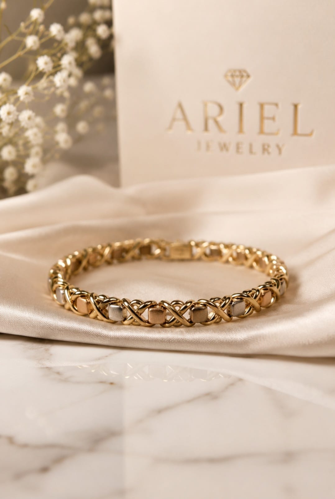 BRACELET  FANCY XOXO 14KT