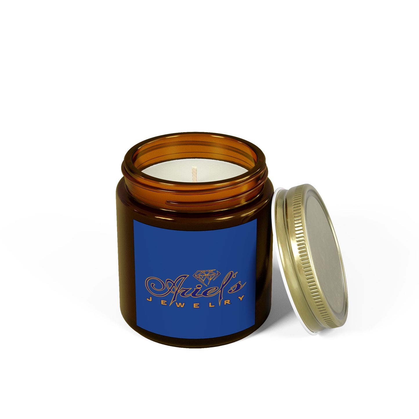 Ariel Jewelry Coconut Apricot Scented Candle, Relaxation Gift, Aromatherapy Candles, Home Decor, Eco-Friendly Candle