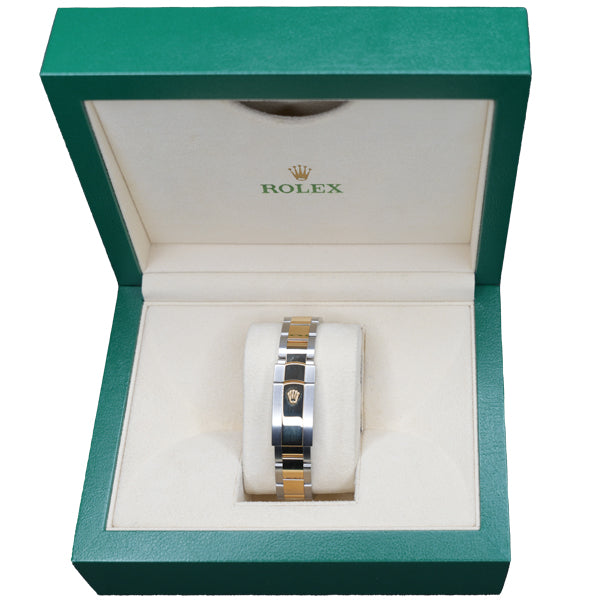 ROLEX WIMBLEDON TWO TONE SILVER FACE ROMANX - 116333