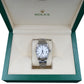 ROLEX DATE SILVER WHITE FACE ROMANX - 1501