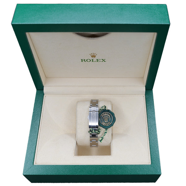 ROLEX OYSTER PERPETUAL SILVER WHITE FACE_ROMANX - 176200