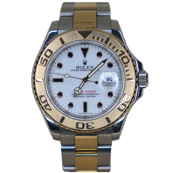 ROLEX YACHT-MASTER TWO TONE WHITE FACE - 16623