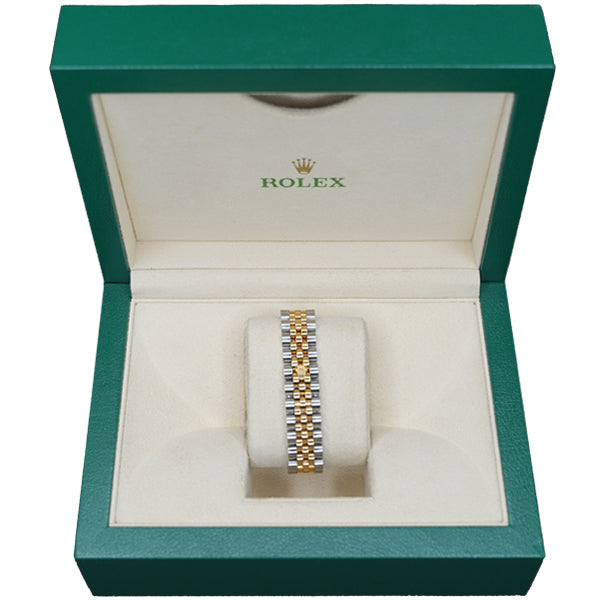 ROLEX DATEJUST TWO TONE GOLD FACE STONE ROMANX - 178313