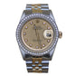 ROLEX DATEJUST TWO TONE GOLD FACE STONE - 1601