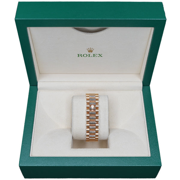 ROLEX DAYDATE ROSEGOLD WHITE FACE ROMANX - 118205F