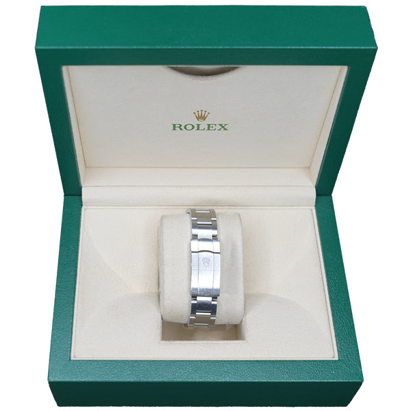 ROLEX OYSTER PERPETUAL SILVER RED FACE - 126000