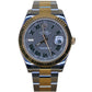 ROLEX DATEJUST TWO TONE GREY FACE ROMANX - 116383