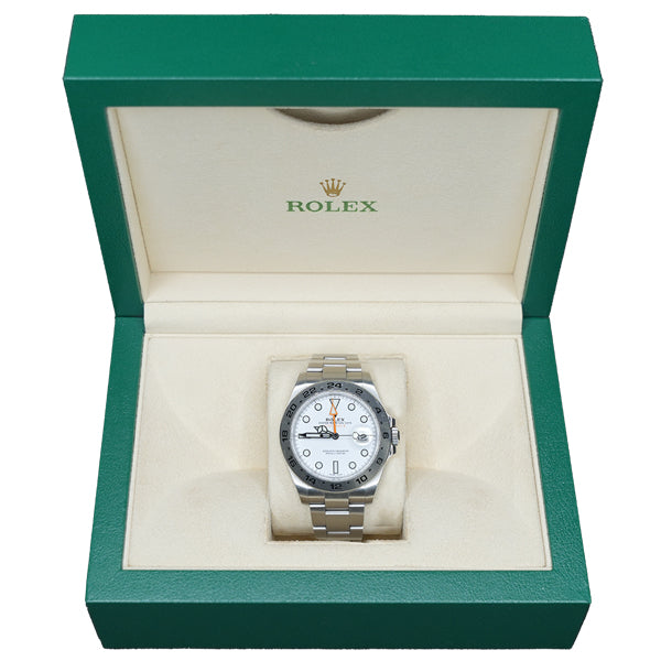 ROLEX EXPLORER II SILVER WHITE FACE - 216570