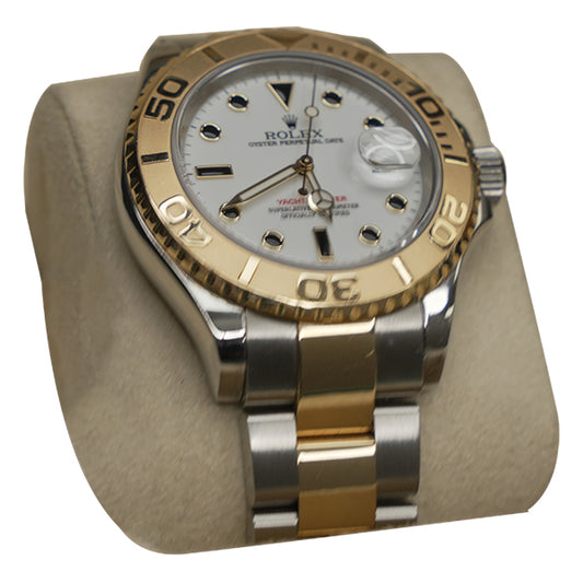 ROLEX YACHTMASTER TWO TONE WHITE FACE