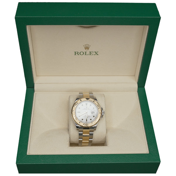 ROLEX YACHTMASTER TWO TONE WHITE FACE