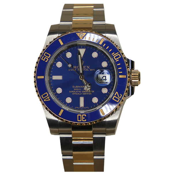 ROLEX SUBMARINER TWO TONE BLUE FACE