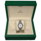 ROLEX DATEJUST SILVER WHITE FACE ROMANX 34MM - 278274