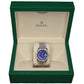 ROLEX DATEJUST SILVER BLUE FACE STONE ROMANX - 116200