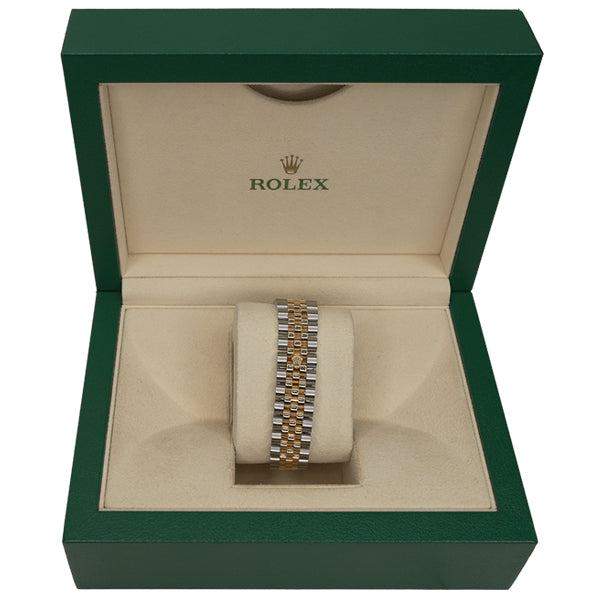 ROLEX DATEJUST TWO TONE STONE PEARL FACE - F934156