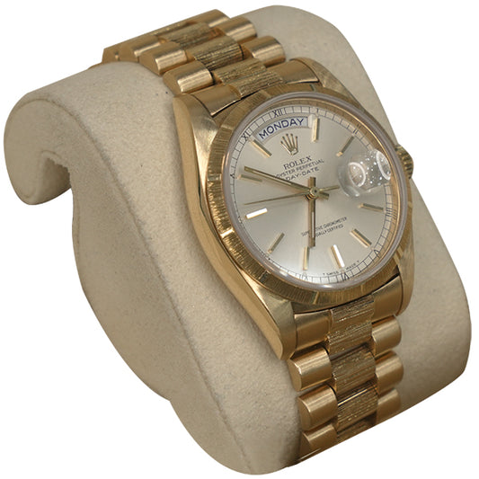 ROLEX DAY-DATE GOLD BEIGE FACE ROMANX - 18078