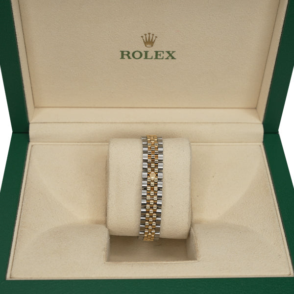 ROLEX DATEJUST TWO TONE WHITE FACE STONES - 279383RBR