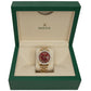 ROLEX DAY-DATE GOLD STONES ROMANX RED FACE - 18238