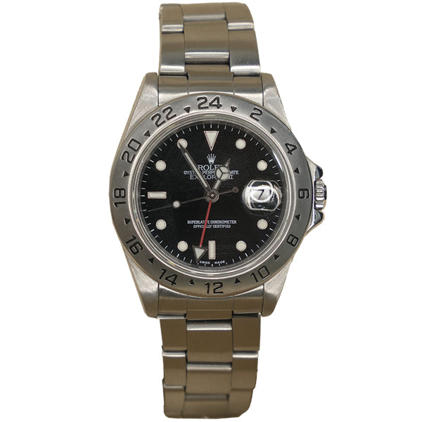 ROLEX EXPLORER II SILVER BLACK FACE - 16570