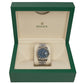 ROLEX DATEJUST SILVER BLUE FACE STONE - 116234