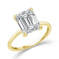 Diamond Solitaire Ring 3 ct tw 14k Yellow Gold