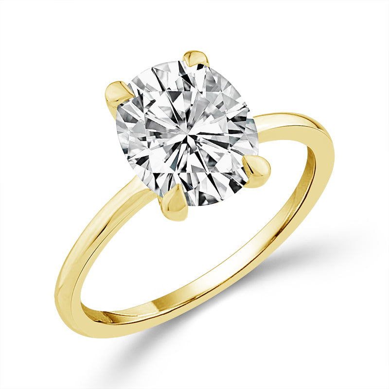 Diamond Solitaire Ring 2 ct tw 14k Yellow Gold