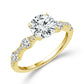 Diamond Bridal Ring 1 1/2 ct tw Center RD 14k Yellow Gold