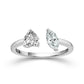 Diamond Engagement Ring 0.90 ct tw 14k White Gold