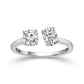 Diamond Engagement Ring 0.90 ct tw 14k White Gold