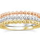 Tracer Band 14k White Gold+14k Yellow Gold+14k Rose Gold