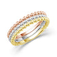 Tracer Band 14k White Gold 14k Yellow Gold+14k Rose Gold