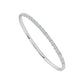 Diamond Bangle 2.5 ct tw 14k White Gold