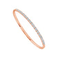 Diamond Bangle 2.5 ct tw 14k White Gold