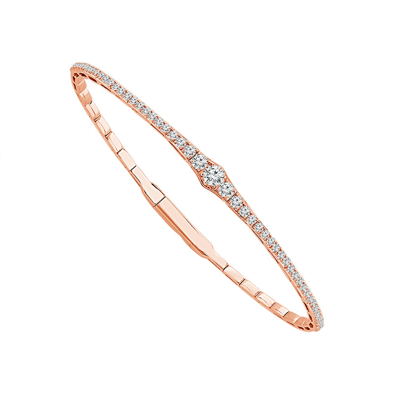 Diamond Bangle 1 ct tw 14k White Gold