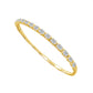 Diamond Bangle 2.5 ct tw 14k White Gold