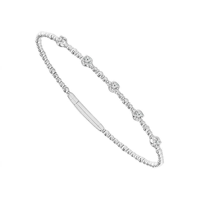 Diamond Bangle 0.33 ct tw 14k White Gold