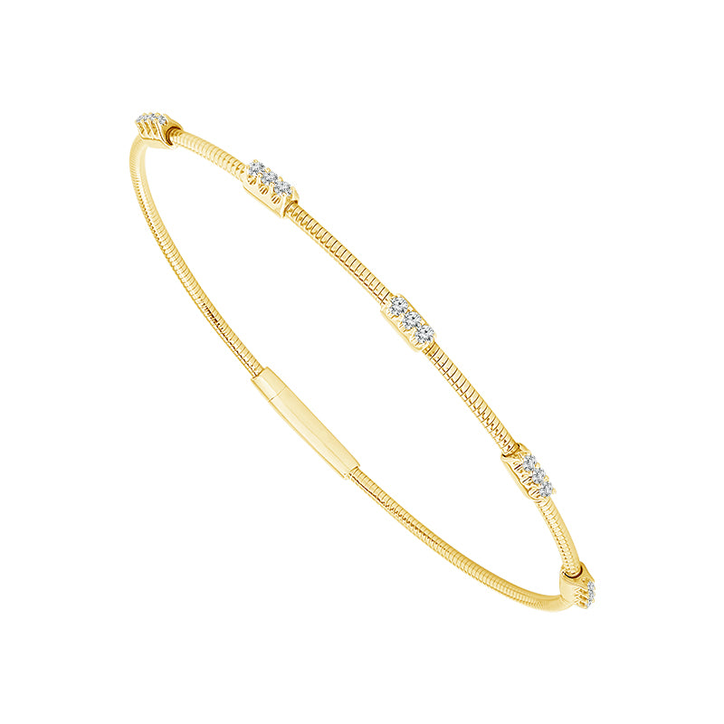 Diamond Bangle 0.20 ct tw 14k White Gold