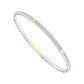 Diamond Bangle 1.50 ct tw 14k White Gold